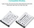 Newmowa NP-45 NP-45S Replacment Battery (2 Pack) and Dual USB Charger Kit for Fujifilm INSTAX Mini 90 and FinePix XP50 XP60 XP70 XP80 XP90 XP120 XP130 XP140 T350 T360 T400 T500 T510 T550 JX500 JX520