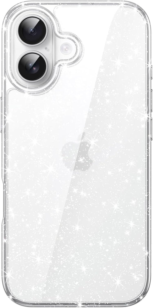JETech Glitter Case for iPhone 17 6.3-Inch, Bling Sparkle Shockproof Phone Bumper Cover,
