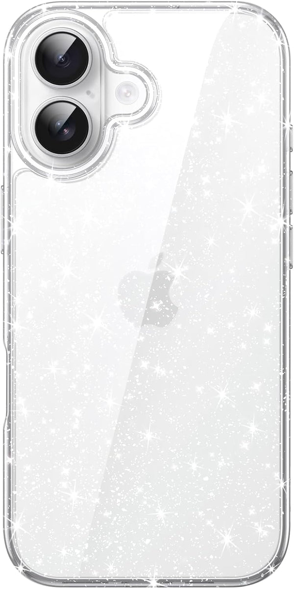JETech Glitter Case for iPhone 17 6.3-Inch, Bling Sparkle Shockproof Phone Bumper Cover,