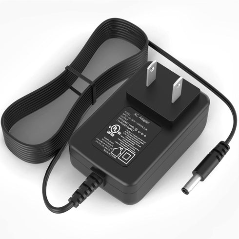 24V 1A Power Supply 24 Volt Charger, 1000mA 24W Max Regulated Switching AC to DC Cord Adapter with 10 Replacement