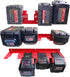 WOLGNKI M18 M12 2pcs 12V 2pcs 18V Metal Battery Holder Organizer Mount Fit for Milwaukee Battery for and for Battery