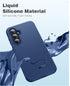 FNTCASE Samsung Galaxy A35-5G Case: Rugged Dual Layer Silicone Cover with Built-in Screen Protector, Slim Shockproof