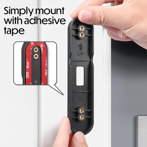 Wasserstein No-Drill Mount for Google Nest Doorbell (Battery), Avoid Drilling and Protect Walls