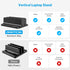 OMOTON Updated Dock Version Vertical Laptop Stand - Adjustable Holder for Up to 17.3 inch Devices (Black)
