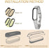MIJOBS Strap for Xiaomi Mi Band 6 Mi Band 5, Metal Strap Compatible with Mi Band 4 Mi Band 3