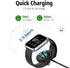 E ECSEM Charging Cable Compatible for iTECH Fusion 2 Smartwatch, 2Pack Replacement USB Charging Charger Cord for iTech Fusion 2 Smart Watch Accessories, Black