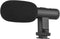 Namolit Portable Stereo Microphone Video Recording Mic 3.5mm TRS Plug Built-in Rechargeable Battery