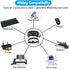 1 2 5FT+5FT Herfair Printer Splitter for Two Computers USB A Splitter in Out for Share One Printer/Scanner/Fax