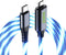 IHAO USB Type C to Type C PD 60W Fast Charging Cable with Visible Cool LED Current Flowing for All USB C Devices
