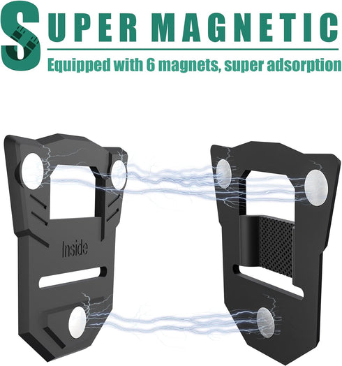 RUKUHOT Body Camera Mount, Universal Mounts & Clamps for All Models Police Body Cam, Strong Magnet Holder