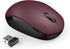 seenda Wireless Mouse, 2.4G Noiseless Mouse with USB Receiver, Portable Computer Mice for PC, Tablet, Laptop - Red &