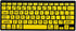 HXMJ-Large Print Mini Bluetooth Keyboard, Compatible with iPad, iPhone, iPod, MacBook for Seniors and Visually Impaired