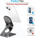 OMOTON Stand for MagSafe Charger, Foldable Phone Holder for MagSafe Accessories, Compatible with iPhone 16/15/14/13/12