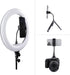 Leenconghui 1/4"-20 Universal Phone Holder for Ring Light, and Hot Shoe Adapter, Flexible Phone Mount for Ring Light