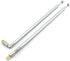 E-outstanding 1 Pair AM FM Radio Universal Antenna, 62.5cm 24.6" Length 4 Section