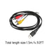 Hididi 5FT, 2.0 3 USB to RCA Cable USB A Female to RCA Female Adapter Cord AV Composite Cord for DVDs, Digital Cameras
