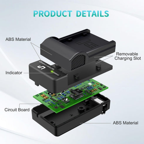 NP-FZ100 Battery Charger for Sony Cameras A9 A9R A9S A9II A7C A7SIII A7III A7RIII A7RIV A7IV A6600 with LED Display