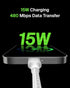 Belkin BoostCharge Braided USB-C to USB-A Charging Cable (3.3ft/1M) for iPhone 15 Series, Samsung Galaxy S24 Series,