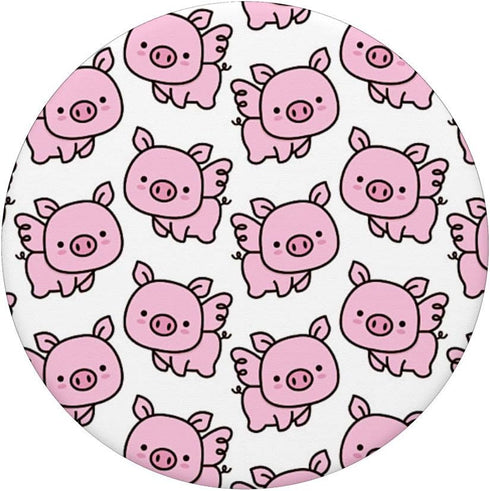 PopSockets PopGrip: Swappable Grip for Phones & Tablets - Piglet Pattern