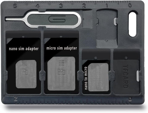 1 Pack SIM Card Holders with Tray Opener Pins, Card Storage Tool Set for Standard Micro Nano Micro-SD Memory Cards