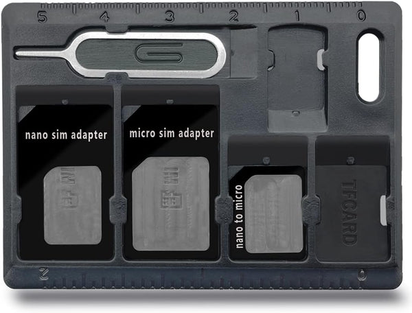 1 Pack SIM Card Holders with Tray Opener Pins, Card Storage Tool Set for Standard Micro Nano Micro-SD Memory Cards