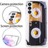 Case for Galaxy S21 5G, Shockproof Scratchproof TPU Soft Bumper Retro Music Cassette Tape Case for Samsung Galaxy S21 5G