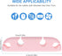 Cable Clips 3PCS Cord Wire Organizer Cable Management Holders 4 Hole Silicone Cable Harness USB Charging Accessory Cable Holder for Office and Home Desk (Pink)