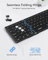 Samsers Foldable Bluetooth Keyboard with Touchpad, Full-Size Wireless Folding Keyboard for iOS Windows Android