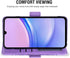 Asuwish Wallet Case for Samsung Galaxy A15 5G - Leather Flip, Tempered Glass Protector, Card Holder, Purple.