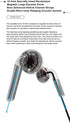 3.5mm Moondrop Nice Buds Flat-Headed Earbuds with Stereo Plug (Black Transparent with Mic)