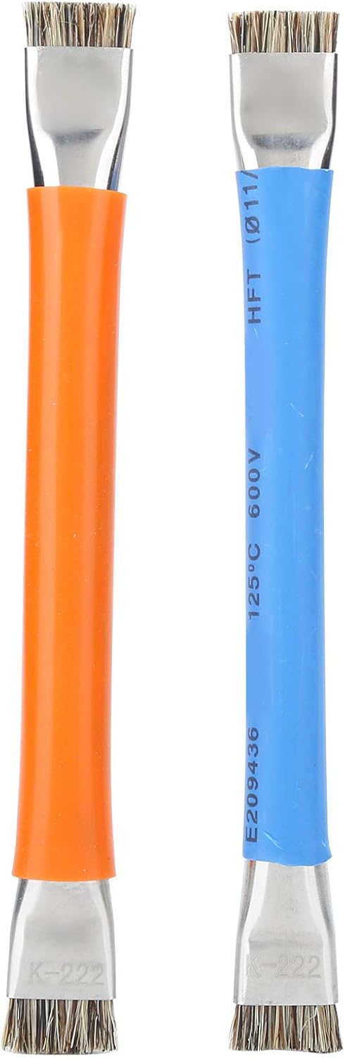Antistatic Brush, 2PCS Motherboard Hard Cleaning Tools Ergonomic Double Head Brush for Cleaning Computer, Mobile Phone