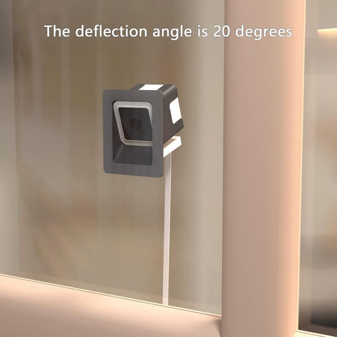 Angled Window Mount for Wyze Cam v4/v3, 20 Degrees Tilt, Through Window Use, Black, Helps Watch Front Yard
