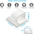 Adhesive Cable Clips White (Large, 45 PCS) - Upgraded Wire Clips for Cord Management