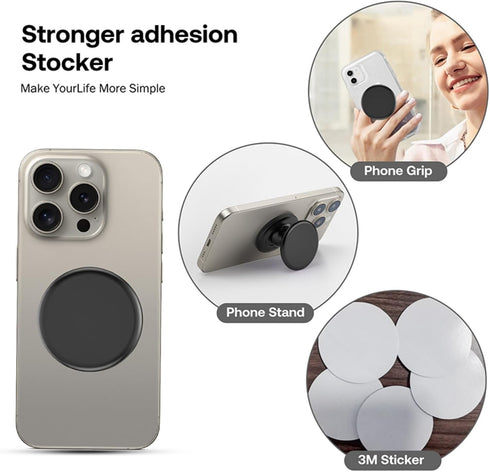 Grippopso Macaron Solid Color Design Expandable and Collapsible Mobile Phone Grip Stand Holder for Phone Tablet Cell