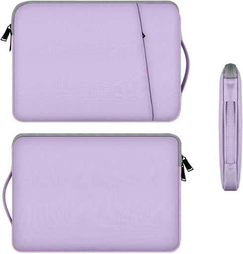 13 Inch Laptop Sleeve Case for MacBook Air/Pro, 13-13.3 inch Notebook Carrying Bag with Handle Pocket, Purple