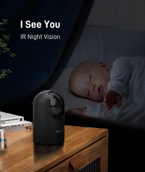 Konnek Stein 1080P (2.4G 360-Degree Security Camera Only), Baby Monitor for Home Security, Smart Home Pet Camera