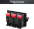 Fielect WP6-3 Speaker Spring Connection Clip, 6 Way Terminals Strip Block Jointing Clamp