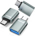 USB C to USB Adapter 3-Pack, USB C Male to USB 3.0 Female Adapter for iMac 2021, iPad Pro 2021, MacBook Pro, Air 2020