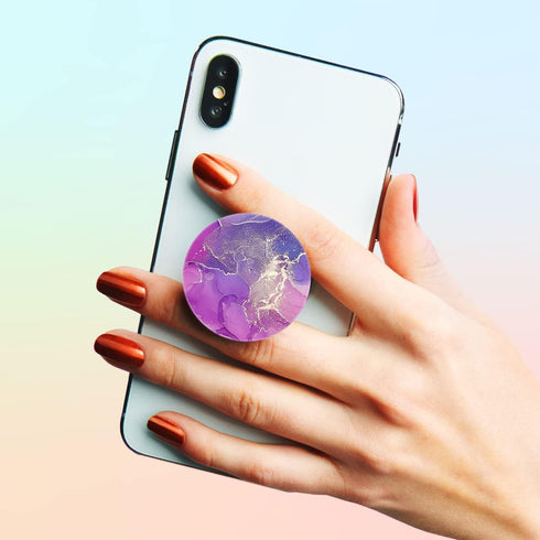 6 Pack Cellphone Phone Grip and Smartphones Stand, Collapsible Cell Phone Expanding Holder for Phone - Green Blue Rose Gold Purple Marble