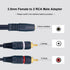 3.5mm Female to 2 RCA Male Stereo Audio Y Cable, 2 Pack, Gold Plated Plug RCA Splitter for TV, Computer, Speakers