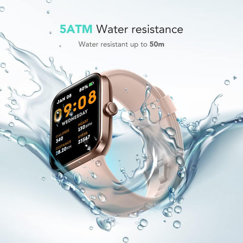 SKG Smart Watch for Women, 1.7'' Touch Screen Fitness Tracker with 5ATM Swimming Waterproof, Sleep Monitor for