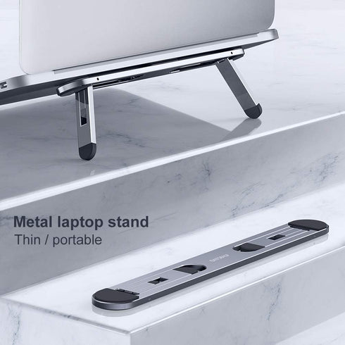 Laptop Stand for Desk - Ergonomic Cooling Stand, Keyboard Riser for MacBook Air Pro, Dell, HP, Compatible with 10-15.6”