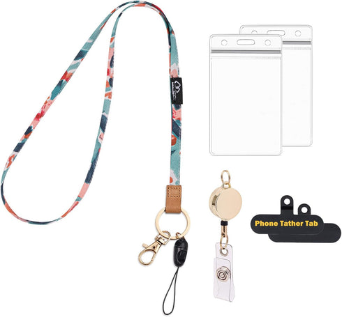 WK IEASON Lanyard Neck Strap Keychain, ID Holder, Keyring, Keys Badge Holder, Phone Camera Strap Holder, Pen Holders