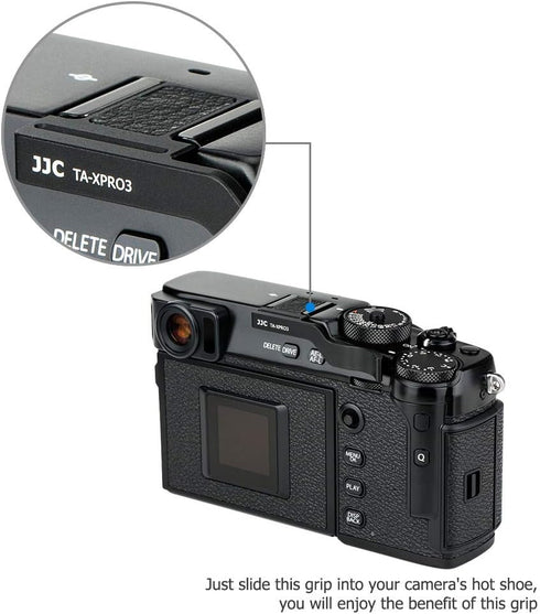 JJC X-Pro3 X-Pro2 X-Pro1 Xpro3 Xpro2 Xpro1 Deluxe Metal Thumb Up Grip for Fujifilm Fuji Digital Mirrorless Camera Thumb