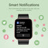 Smart Watch Touchscreen Fitness Tracker with Heart Rate & SpO2 Monitor, 5ATM Waterproof for iPhone and Android