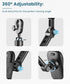 Uonser Rear View Mirror Phone Holder, Premium Aluminum Alloy Mount with Multi-Angle Adjustment, Rearview Mirror Phone