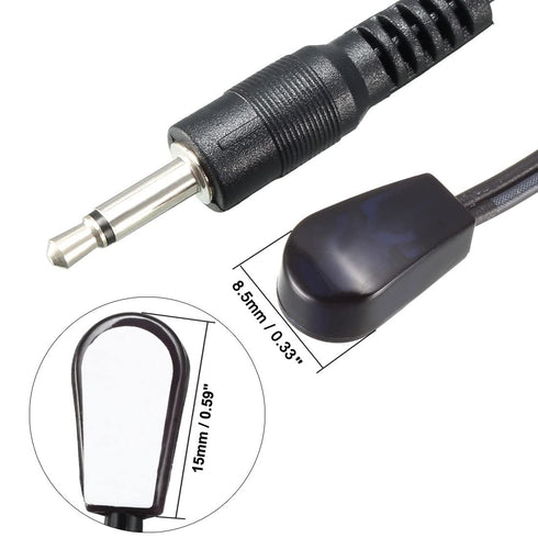 uxcell IR Infrared Emitter Extension Cable, 4.9ft Long, 45 Degree Emission Angle, 2pcs