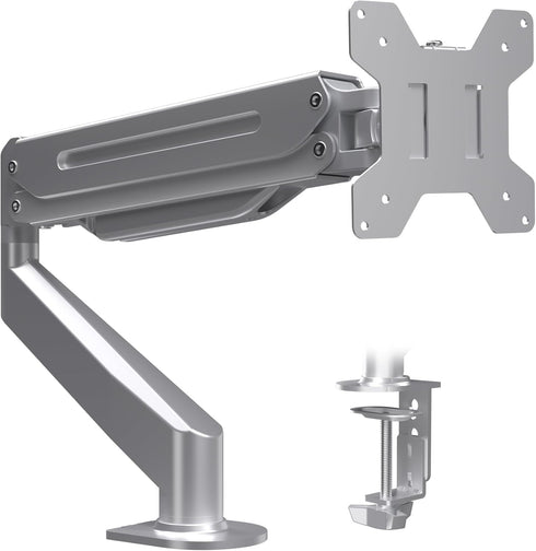 Suptek Monitor Mount, Gas Spring Single Monitor Arm Desk Mount, Fully Adjustable Fits 17-27 inch Monitors, Weight