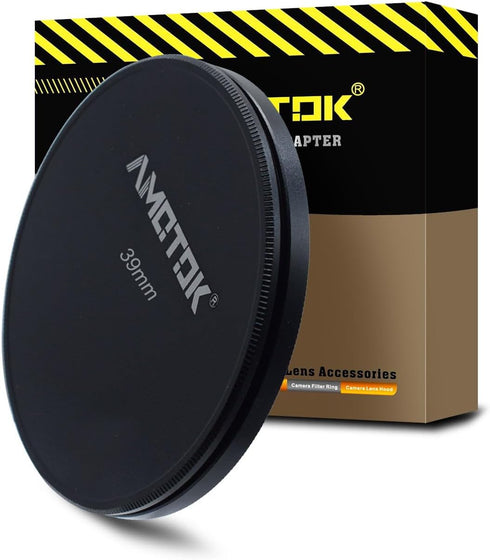 39mm Metal Lens Filter Caps, Compatible with All 39mm Camera Lens Filters, Ultra Precision CNC Machine Tools
