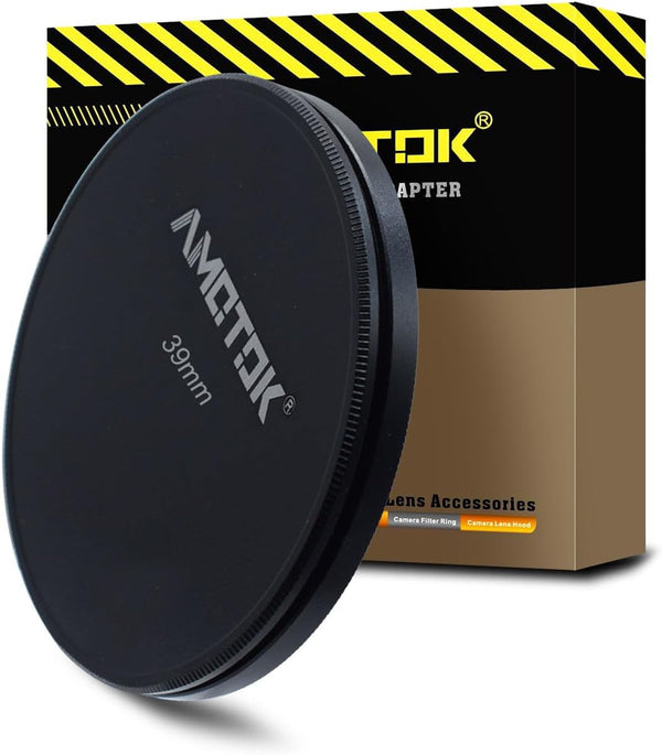 39mm Metal Lens Filter Caps, Compatible with All 39mm Camera Lens Filters, Ultra Precision CNC Machine Tools